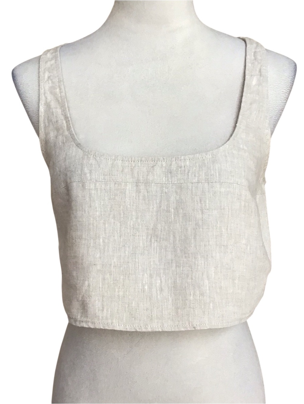 Reformation Linen Cropped Tank